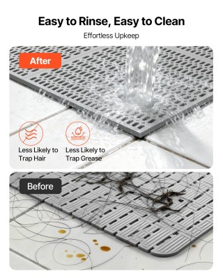 VEVOR Αντιολισθητικό Ταπέτο Αποστράγγισης PVC 90x1500cm, Γκρι YTSPS... VEVOR Αντιολισθητικό Ταπέτο Αποστράγγισης PVC 90x1500cm, Γκρι YTSPS...