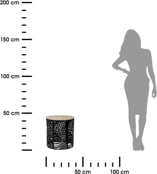 Atmosphera Σετ 2 Τραπεζιών Καφέ Black Leaves 157205A Atmosphera Σετ 2 Τραπεζιών Καφέ Black Leaves 157205A