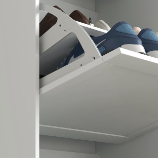 HOMCOM Παπουτσοθήκη Εξοικονόμησης Χώρου με 3 Συρτάρια και Ρυθμιζόμε...