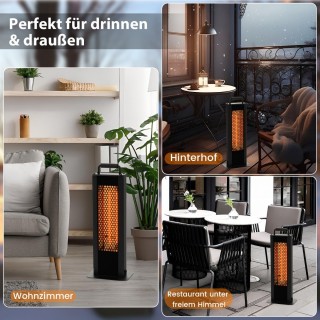 Costway 1200W θερμαντήρας δαπέδου με προστασία από ανατροπή και υπε...