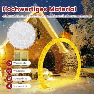 Costway Εντυπωσιακή Χριστουγεννιάτικη Αψίδα 314 εκ. με 300 LED Φώτ... Costway Εντυπωσιακή Χριστουγεννιάτικη Αψίδα 314 εκ. με 300 LED Φώτ...