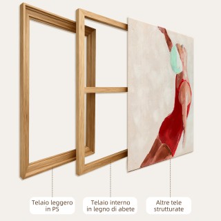 HOMCOM Σετ 2 Μοντέρνων Καμβάδων, Καλλιτεχνικό Εκτύπωμα Τοίχου με Εν...