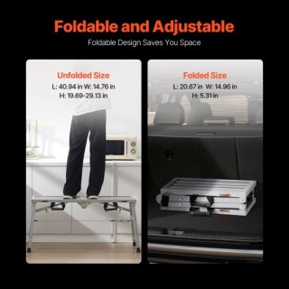 VEVOR  Ρυθμιζόμενη Φορητή Σκαλωσιά 400 lb  BXSZDJSJZJ458V32EV0