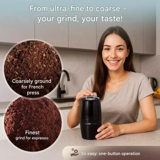 Ηλεκτρικός Μύλος Καφέ 150W – Χωρητικότητα 60gr Μαύρο KSW3806 Clat... Ηλεκτρικός Μύλος Καφέ 150W – Χωρητικότητα 60gr Μαύρο KSW3806 Clat...