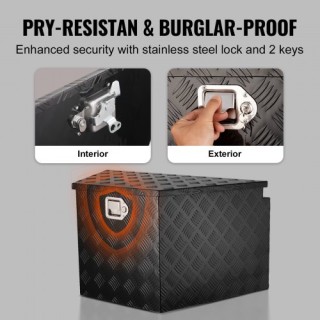 Κουτί Ρυμουλκούμενου VEVOR, Αλουμινίου με Κλειδαριά, 33x19x18  T33X...