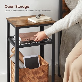 VASAGLE Βοηθητικό Μεταλλικό Ορθογώνιο Τραπεζάκι με 3 Ράφια 45 x 35 ... VASAGLE Βοηθητικό Μεταλλικό Ορθογώνιο Τραπεζάκι με 3 Ράφια 45 x 35 ...