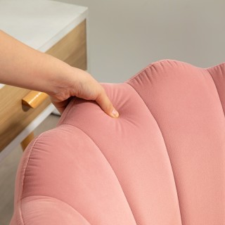 HOMCOM Καρέκλα Γραφείου με Πλάτη σε Σχήμα Πέταλου Χωρίς Μπράτσα με... HOMCOM Καρέκλα Γραφείου με Πλάτη σε Σχήμα Πέταλου Χωρίς Μπράτσα με...