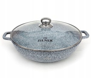 Σετ Κατσαρόλες Wok με Μαρμάρινη Επίστρωση 2 τεμάχια 28-32 cm Γκρι Z... Σετ Κατσαρόλες Wok με Μαρμάρινη Επίστρωση 2 τεμάχια 28-32 cm Γκρι Z...