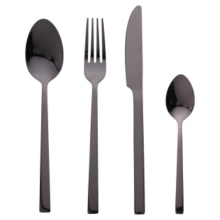 Villa DEste Σετ 24 μαχαιροπίρουνα από ανοξείδωτο ατσάλι σε μαύρο γ... Villa DEste Σετ 24 μαχαιροπίρουνα από ανοξείδωτο ατσάλι σε μαύρο γ...