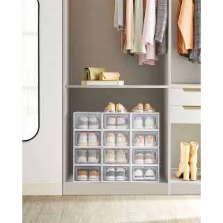 SONGMICS Κουτιά Αποθήκευσης Παπουτσιών 36 x 28 x 22 cm Μέγιστο Μέ... SONGMICS Κουτιά Αποθήκευσης Παπουτσιών 36 x 28 x 22 cm Μέγιστο Μέ...