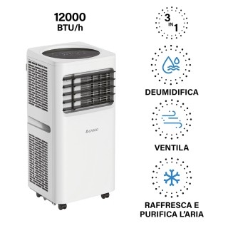 Kooper Φορητός κλιματισμός 3 σε 1 με τηλεχειριστήριο, αφυγραντήρα κ...