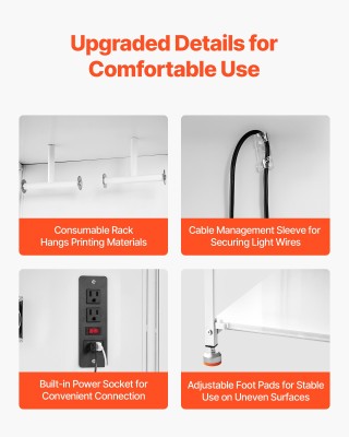 VEVOR Προστατευτικός Θάλαμος 3D Εκτυπωτή με Φωτισμό LED και Αερισμό...