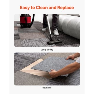 VEVOR Πλακάκια Χαλιού Επαναχρησιμοποιούμενα 508 x 508 mm, Σετ 24 Τε... VEVOR Πλακάκια Χαλιού Επαναχρησιμοποιούμενα 508 x 508 mm, Σετ 24 Τε...