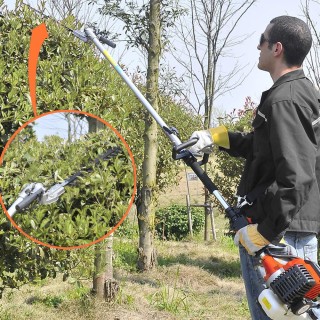 BAKAJI  Θαμνοκοπτικό 5 σε 1 με βενζινοκινητήρα Κλαδευτήρι Χλοοκοπτι...