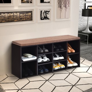 Costway Πολυλειτουργικό Καθιστικό Παπουτσιών με Χώρο Αποθήκευσης HW...