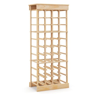 Επιδαπέδια Κάβα Ποτών Ξύλινη για 40 Μπουκάλια  46,5 x 27,5 x 113 cm...