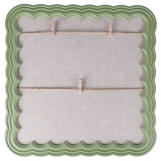 Villa DEste  Ξύλινη κορνίζα τοίχου από MDF με 2 κορδόνια λινά και μ...