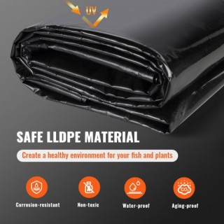 VEVOR Επένδυση Λιμνούλας 10x13 ft 20 Mil LLDPE Μαύρη CTFSMHSLLDPE1H... VEVOR Επένδυση Λιμνούλας 10x13 ft 20 Mil LLDPE Μαύρη CTFSMHSLLDPE1H...