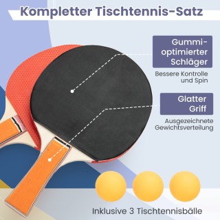 Costway Σετ Πινγκ Πονγκ με Πτυσσόμενο Τραπέζι και Αξεσουάρ για Παιδ... Costway Σετ Πινγκ Πονγκ με Πτυσσόμενο Τραπέζι και Αξεσουάρ για Παιδ...