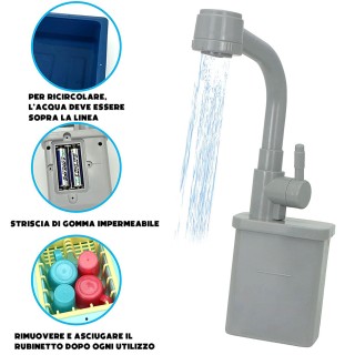 BAKAJI Νεροχύτης Παιχνίδι Κουζίνας με Ρεαλιστική Βρύση Νερού 0281... BAKAJI Νεροχύτης Παιχνίδι Κουζίνας με Ρεαλιστική Βρύση Νερού 0281...