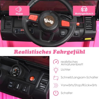 Costway  Ηλεκτρικό Φορτηγό Παιχνίδι για Παιδιά 3-8 Ετών με Διπλό Κι...