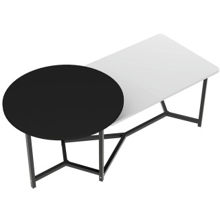 Shally Dogan  Χαμηλό Τραπέζι Καφέ με 2 Ράφια Πολυτελείας για το Σαλ...