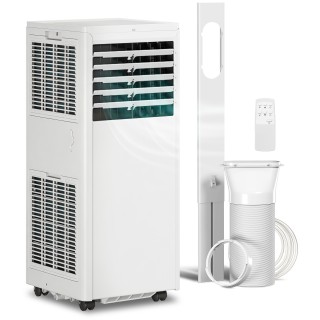 HOMCOM Φορητό Κλιματιστικό 7000 BTU, Μονάδα 4 σε 1 με Ψύξη, Αφύγραν...