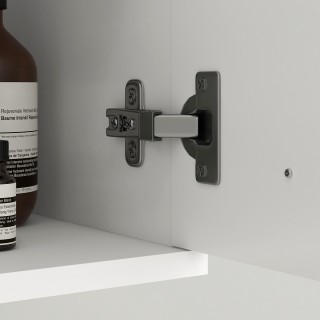 Kleankin  Κρεμαστό Έπιπλο Μπάνιου με Νιπτήρα, Ντουλάπι με 2 Πόρτες ...