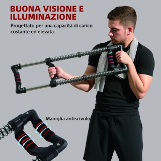 SPORTNOW Power Twister με 4 ελατήρια με αντίσταση από 10 έως 80 κιλ... SPORTNOW Power Twister με 4 ελατήρια με αντίσταση από 10 έως 80 κιλ...