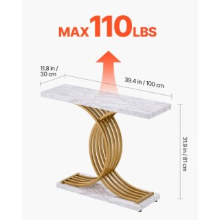 VEVOR Στενό Τραπέζι Καναπέ 39.4 για Είσοδο & Σαλόνι BSXGZDCK3941NZA... VEVOR Στενό Τραπέζι Καναπέ 39.4 για Είσοδο & Σαλόνι BSXGZDCK3941NZA...