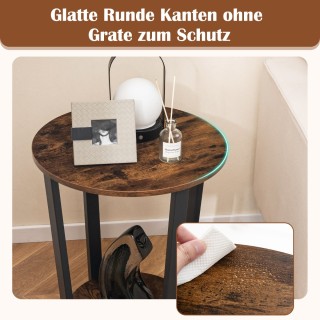 Costway Βιομηχανικό Στρογγυλό Βοηθητικό Τραπέζι με Διπλή Επιφάνεια... Costway Βιομηχανικό Στρογγυλό Βοηθητικό Τραπέζι με Διπλή Επιφάνεια...