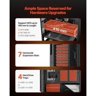 VEVOR Πύργος Υπολογιστή Gaming με 3 x140mm PWM Ανεμιστήρες για E-AT... VEVOR Πύργος Υπολογιστή Gaming με 3 x140mm PWM Ανεμιστήρες για E-AT...