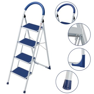 BAKAJI Σκάλα Αναδιπλούμενη 4 Σκαλοπατιών Αντιολισθητική Σκαμπό Σκα... BAKAJI Σκάλα Αναδιπλούμενη 4 Σκαλοπατιών Αντιολισθητική Σκαμπό Σκα...