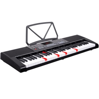 BAKAJI Ηλεκτρονικό Μουσικό Πληκτρολόγιο 61 Φωτιζόμενα Πλήκτρα Πιάνο...