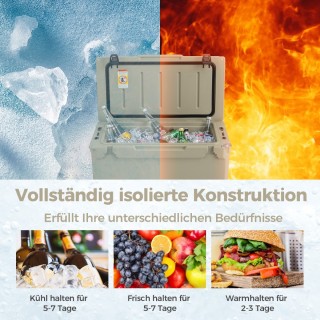 Costway 47L Θερμομονωτικό κουτί με ανοιχτήρι μπουκαλιών & λαβή Φορη... Costway 47L Θερμομονωτικό κουτί με ανοιχτήρι μπουκαλιών & λαβή Φορη...