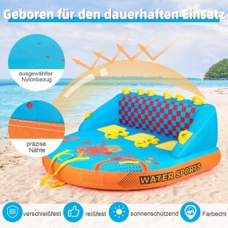 Costway  Φουσκωτό Τρίκλινο για Σκάφος Formula Tube για Καθιστή και ...