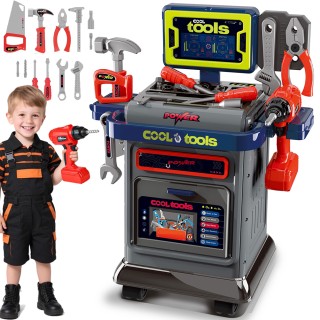 BAKAJI Παιδικός Πάγκος Εργασίας με Ρόδες και Αξεσουάρ Πολυλειτουργι... BAKAJI Παιδικός Πάγκος Εργασίας με Ρόδες και Αξεσουάρ Πολυλειτουργι...