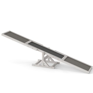 Costway  Ξύλινη Τραμπάλα Ευκινησίας για Σκύλους - Εξωτερικό Παιχνίδ...