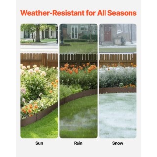 VEVOR Πακέτο 5 Τεμαχίων Αντισκωριακής Μεταλλικής Περιμετρικής Κάθετ...