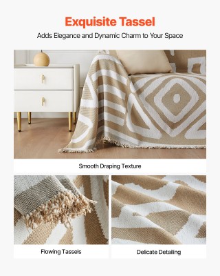 VEVOR Αντιχαρακτική Καλύπτρα Καναπέ Chenille σε Χρώμα Χακί BCGSFTDJ...