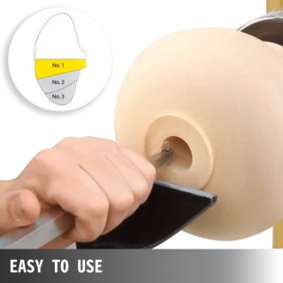 Σετ Εργαλείων Τόρνου Ξύλου VEVOR 4 Τεμ, Καρβιδικά Εργαλεία με Διαμα...