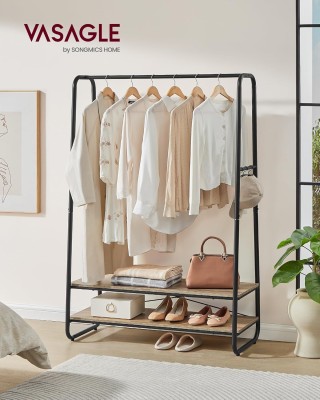 Ράγα Ρούχων VASAGLE με Ράφια και Γάντζους, Τιρκουάζ/Μαύρο Ράγα Ρούχων VASAGLE με Ράφια και Γάντζους, Τιρκουάζ/Μαύρο