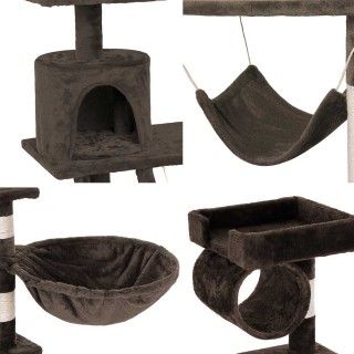 BAKAJI  Δέντρο Αναρρίχησης για Γάτες Παιδική Χαρά Κρεβάτι Ξύσιμο γά...