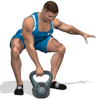 UMBRO Δύο Κιλών Σιδερένιο Kettlebell Άσκησης Fitness με Εργονομική ...
