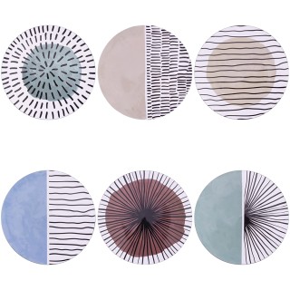 Villa DEste Σετ 6τμχ Πιάτο βάσης 33 εκ από πλαστικό PP Venice Lido ...