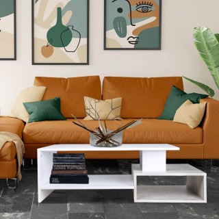 BAKAJI  Ορθογώνιο Τραπέζι Καθιστικού Μοντέρνου Σχεδιασμού Ξύλο MDF ...