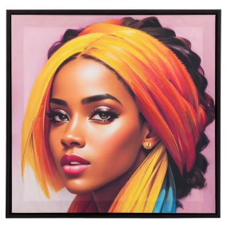 Galileo Καμβάς με κορνίζα 40x40 cm Etnic Sibilla 5920424 Τυχαία Επι...