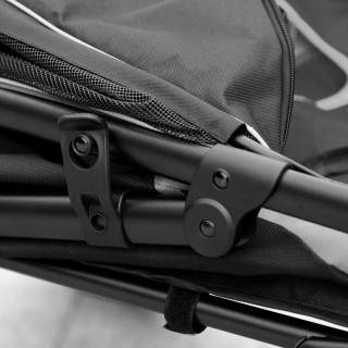 PawHut Πτυσσόμενο καροτσάκι για σκύλους με φερμουάρ εισόδους και πα... PawHut Πτυσσόμενο καροτσάκι για σκύλους με φερμουάρ εισόδους και πα...