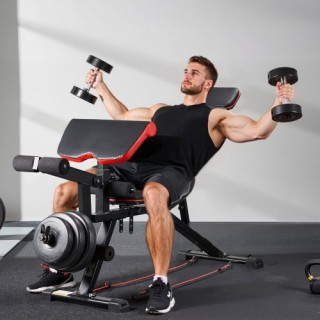 VEVOR Ρυθμιζόμενος Πάγκος Γυμναστικής για Προπόνηση Στο Σπίτι XLYLD... VEVOR Ρυθμιζόμενος Πάγκος Γυμναστικής για Προπόνηση Στο Σπίτι XLYLD...