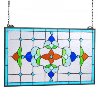 VEVOR Βιτρό Κρεμαστό Τζάμι Tiffany με Αλυσίδα 26 x 16 Ίντσες HXFXCS... VEVOR Βιτρό Κρεμαστό Τζάμι Tiffany με Αλυσίδα 26 x 16 Ίντσες HXFXCS...